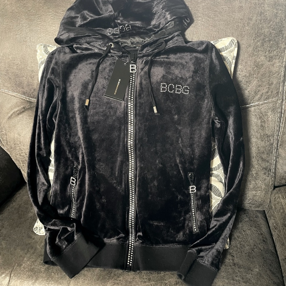 BCBG Valor Hooded Jogger Sweater